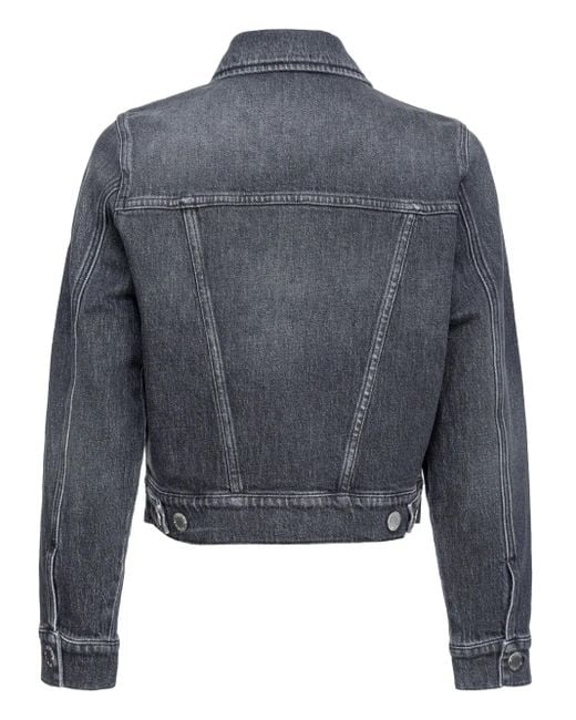 Pinko Blue Buttoned Denim Jacket