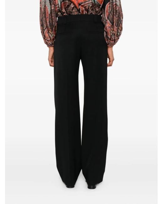 Chloé Black Ring-Detail Trousers
