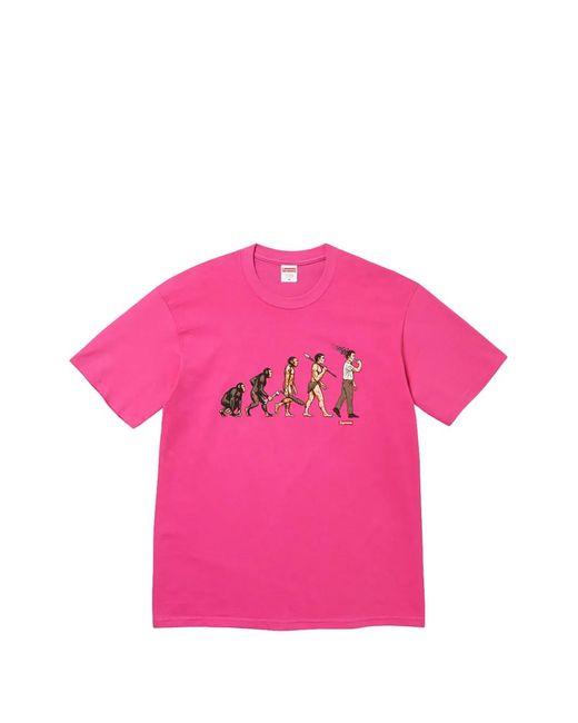 Supreme Pink Evolution T-Shirt for men