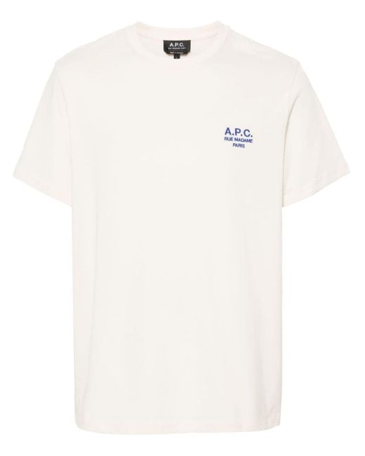 A.P.C. Raynond T-Shirt aus Baumwolle in White für Herren