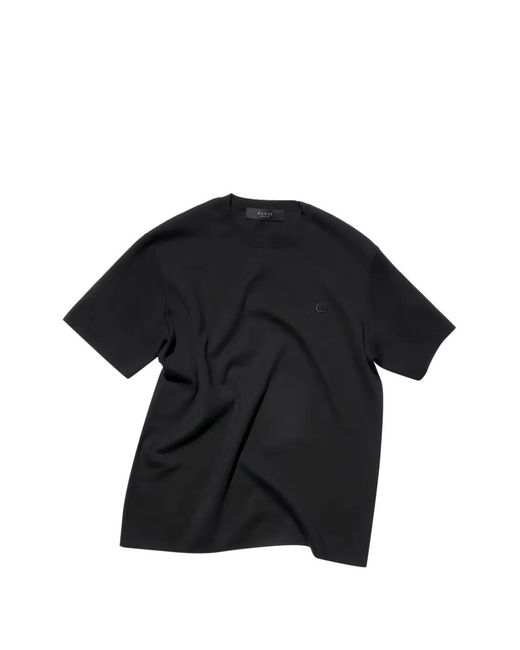 Gucci Black Double-G T-Shirt for men
