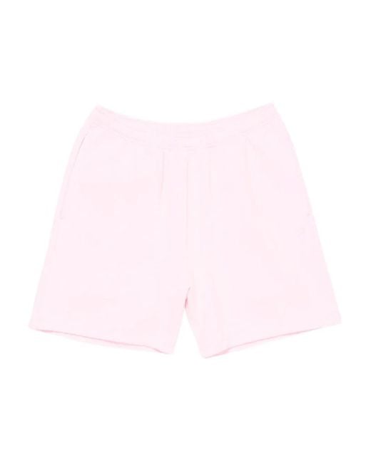 Pantalones cortos con logo bordado Acne de color Pink