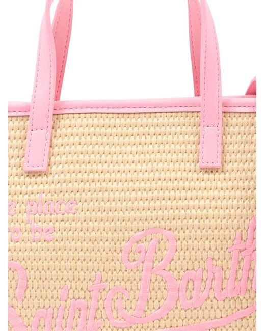 Mc2 Saint Barth Pink Sac À Main Brodé