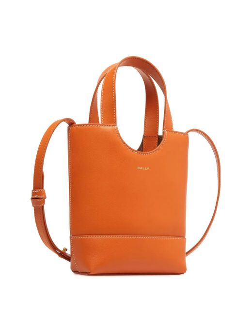 Bally Orange Small Easy Tote Bag