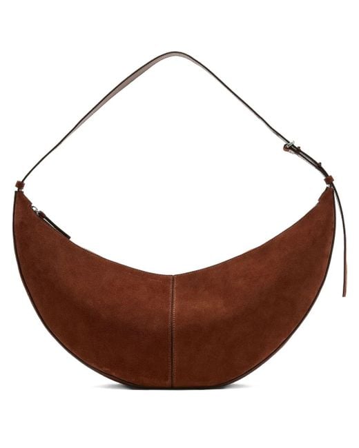 Proenza Schouler Brown Slide Suede Shoulder Bag