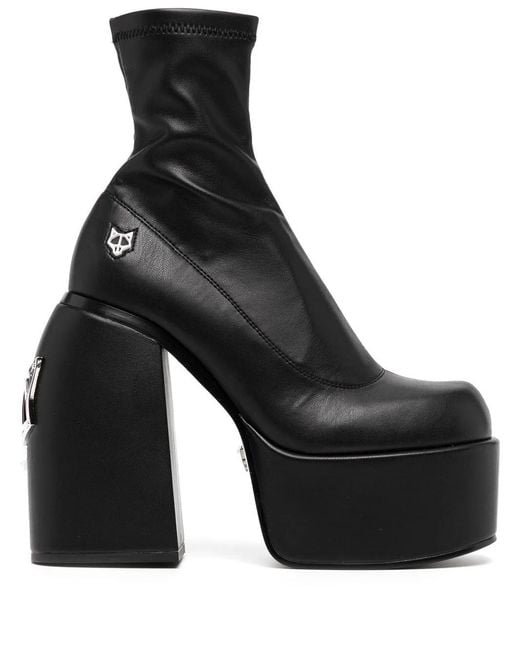 Naked Wolfe Black Sugar 150 Platform Ankle Boots