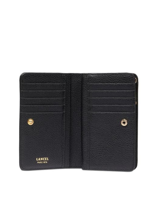 Lancel Black Leather Bi-Fold Wallet