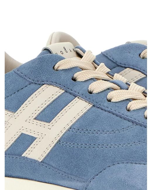 Hogan Blue H699 Suede Sneakers
