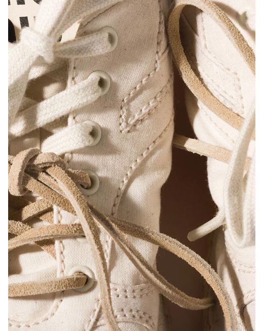 Miu Miu White Gymnasium Canvas Sneakers