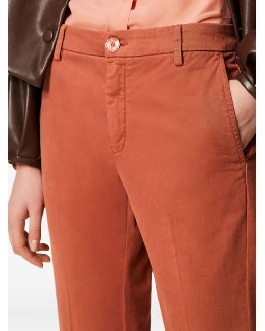 Twinset Red Pantalon À Coupe Évasée