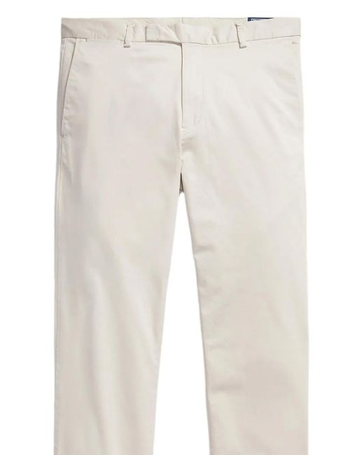 Polo Ralph Lauren Men's White Flat-Front Pants