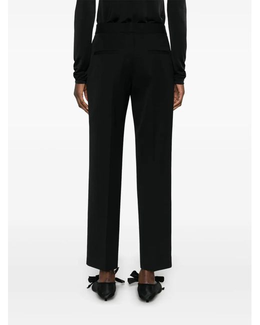 Jil Sander Black Tapered Cropped Trousers