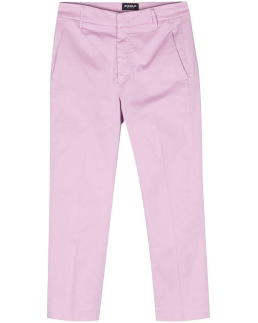Dondup Pink Nima Slim-cut Trousers