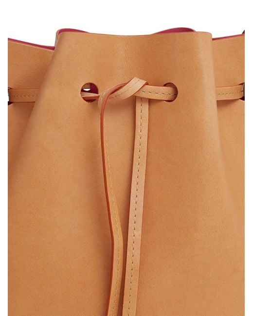 Mansur Gavriel Brown Mini Sac Seau En Cuir