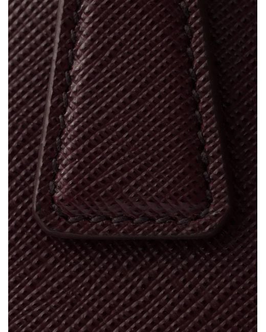 Prada Purple Promenade Mini-Tote Bag aus Saffiano-Leder
