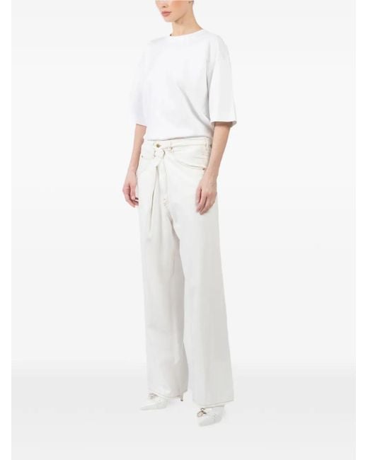 DARKPARK White Button-Fastening Jeans