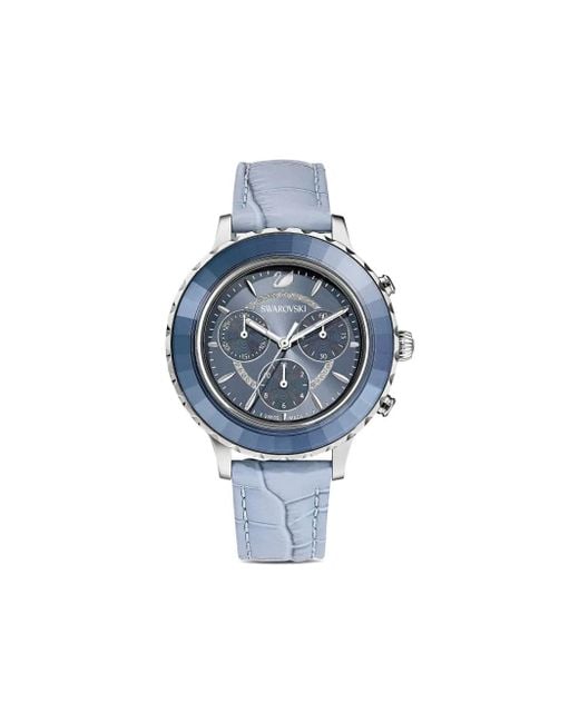 Swarovski Blue Octea Lux Chrono 39.5Mm