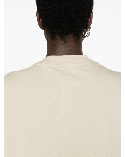 Rick Owens Natural Drop-shoulder Cotton T-shirt