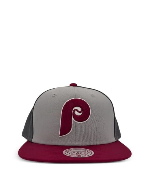 Mitchell & Ness Purple Philadelphia Phillies Appliqué Hat for men