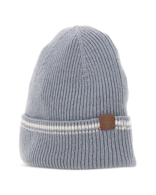 Gorro de canalé Eleventy de hombre de color Gray