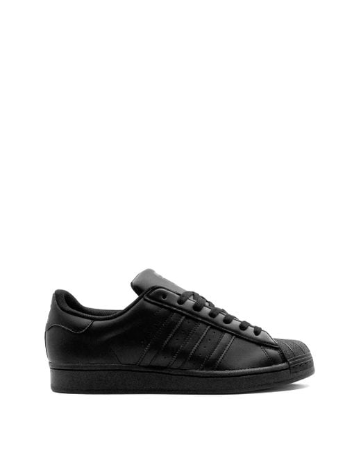 Adidas Black Superstar "Triple" Sneakers