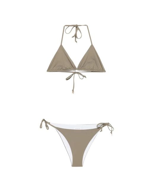 Fisico White Bikini À Fermeture Nouée