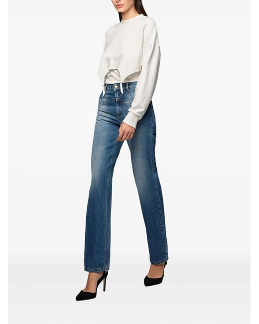 Murmur White Cutout Sweatshirt