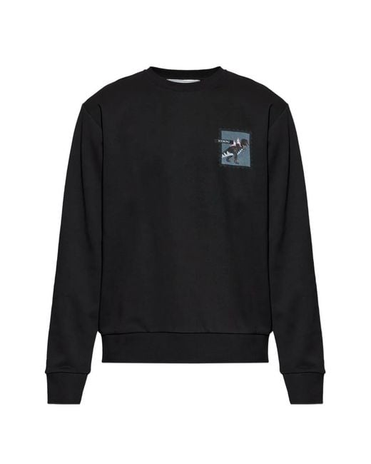 Sudadera Con Parche Dinassour Iceberg de hombre de color Black