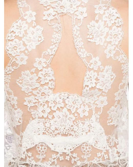 Top Smanicato di Ermanno Scervino in White