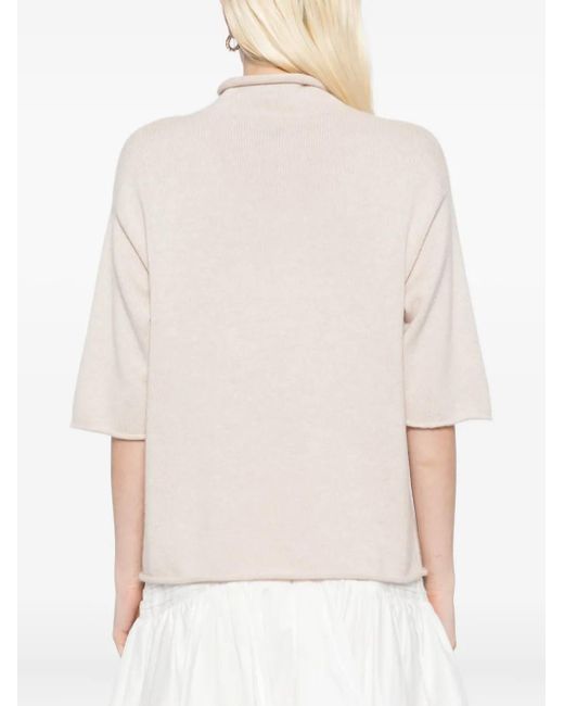 N.Peal Cashmere タートルネック ニットトップ White