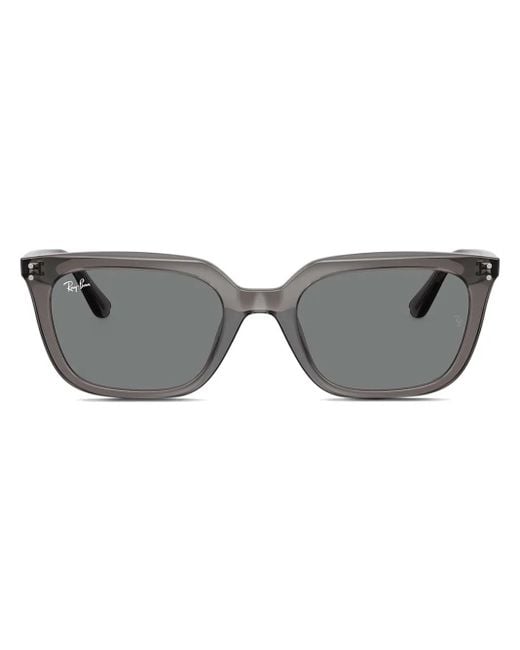 Ray-Ban Gray Square-Frame Sunglasses