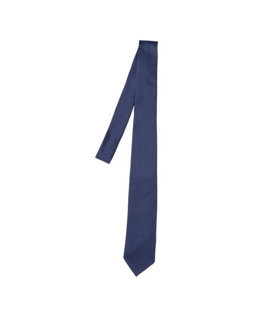 Cesare Attolini Blue Pointed Tie for men