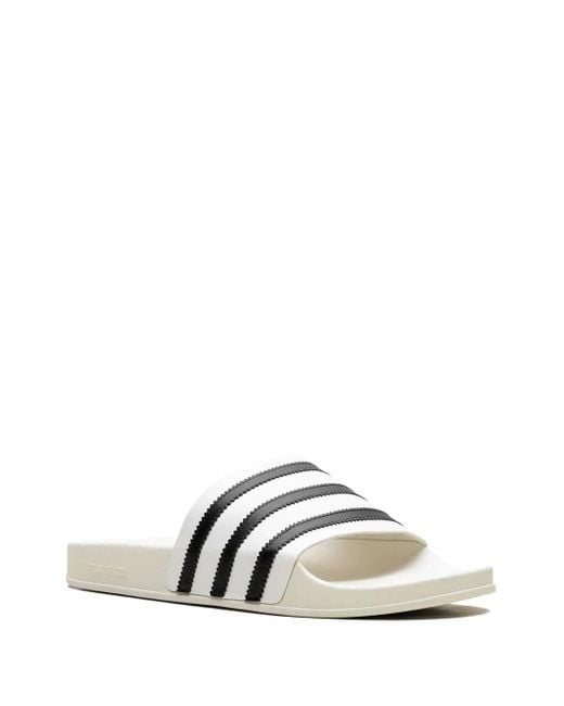 Adidas White X Fear Of God Athletics Adilette "Cream" Slides for men