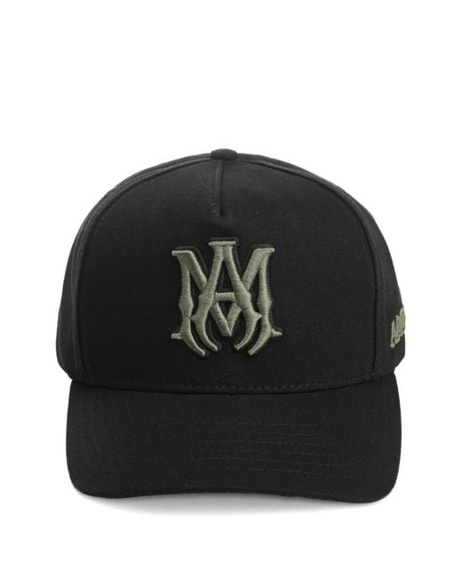 Amiri Black Logo-Embroidered Baseball Cap for men