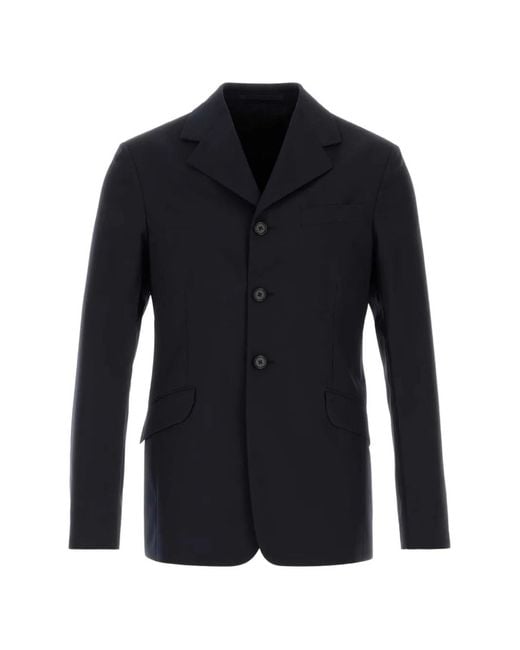 Jil Sander Blue Long-Sleeve Blazer for men