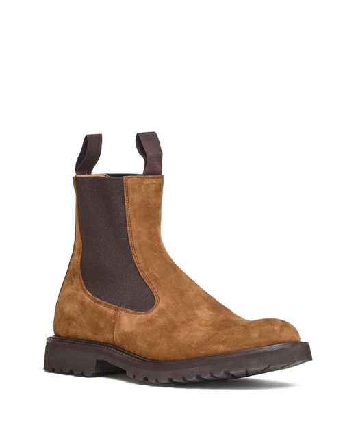 Tricker's Brown Stephen Pull-Tab Boots for men