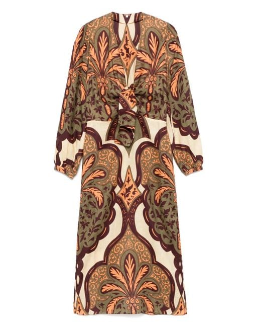 Robe Mi-Longue Across Paradise Johanna Ortiz en coloris Natural