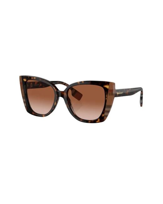 Burberry Brown Meryl Tortoiseshell-Effect Sunglasses
