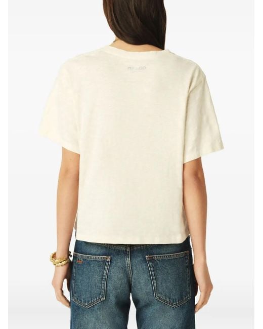 Ba&sh Blue T-Shirt mit Print
