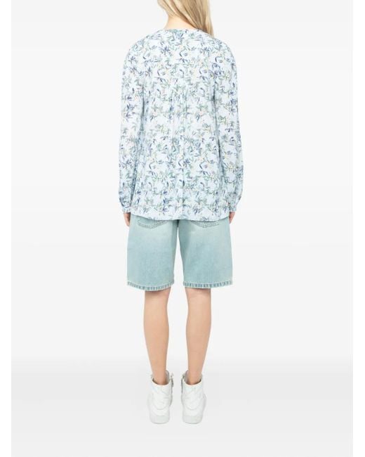 Zadig & Voltaire Blue Tamela Blouse