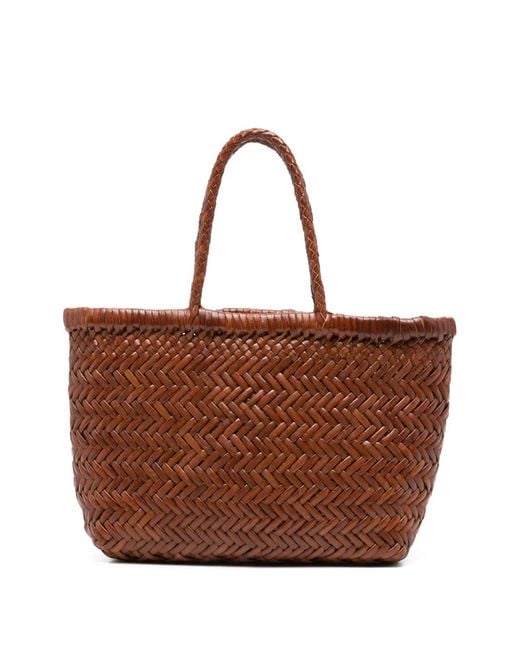 Dragon Diffusion Brown Mini Flat Gora Tote Bag