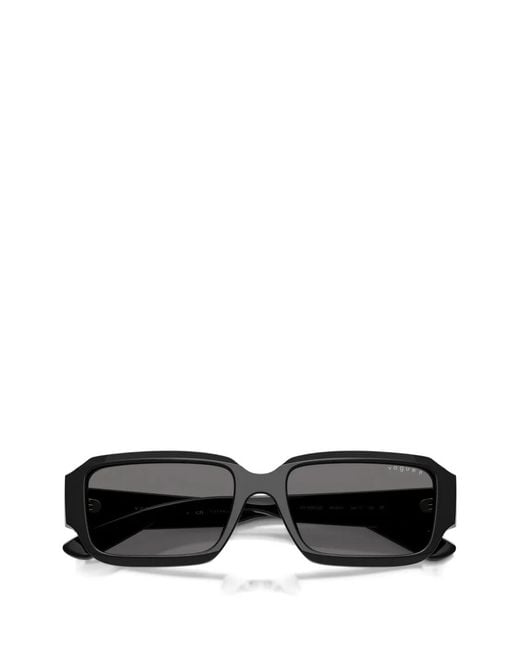Vogue Eyewear Gray Rectangle-Frame Sunglasses