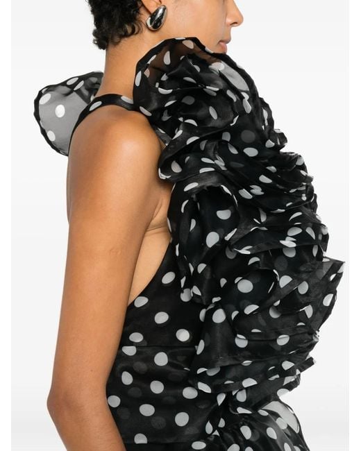 Viktor & Rolf Black Polka Dot-Pattern Blouse