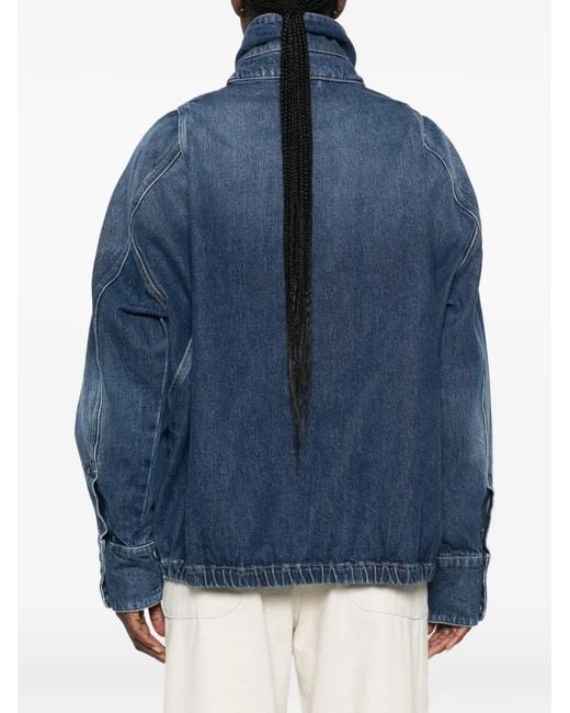 SOSUE Blue Faded Denim Jacket