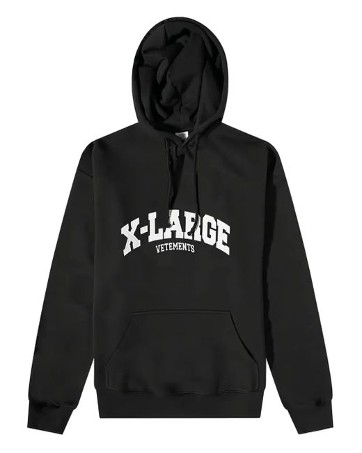 X-Large Hoodie di Vetements in Black da Uomo