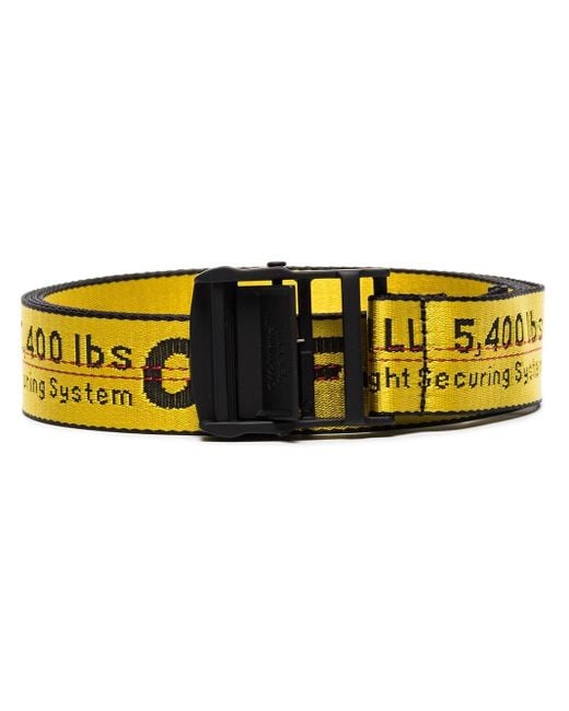 Off-White c/o Virgil Abloh Yellow Elongated Industrial Belt