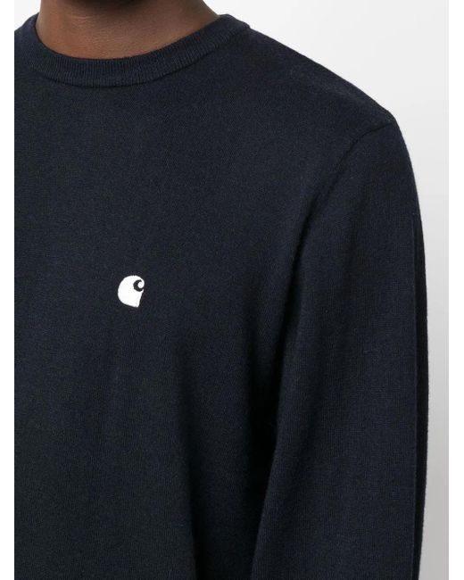 Maglione Girocollo Con Ricamo di Carhartt in Blue da Uomo