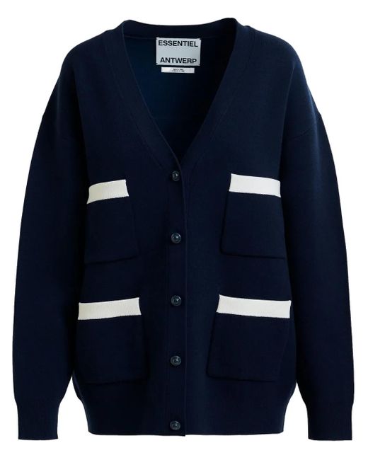 Essentiel Antwerp Blue Homer Cardigan