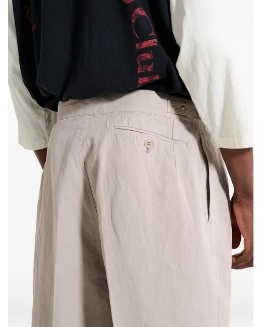 Lady White Co. Natural X Kaptain Sunshine Pleated Shorts for men