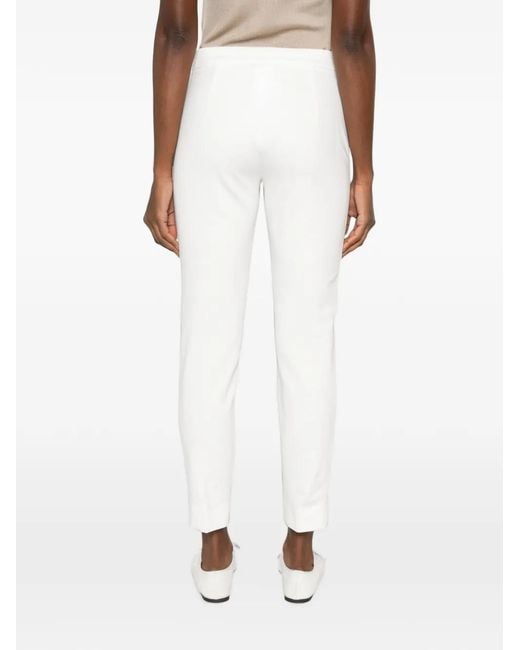 Max Mara White Pegno Trousers